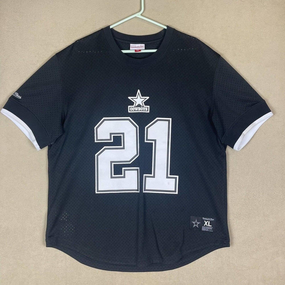 Mitchell &Ness Jersey Adult Extra‎ Large Black Throwbacks Sanders 21 NFL Mens